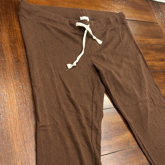 Loungewear bottoms Capri with drawstring waist and eyelets - Picture 2 of 7